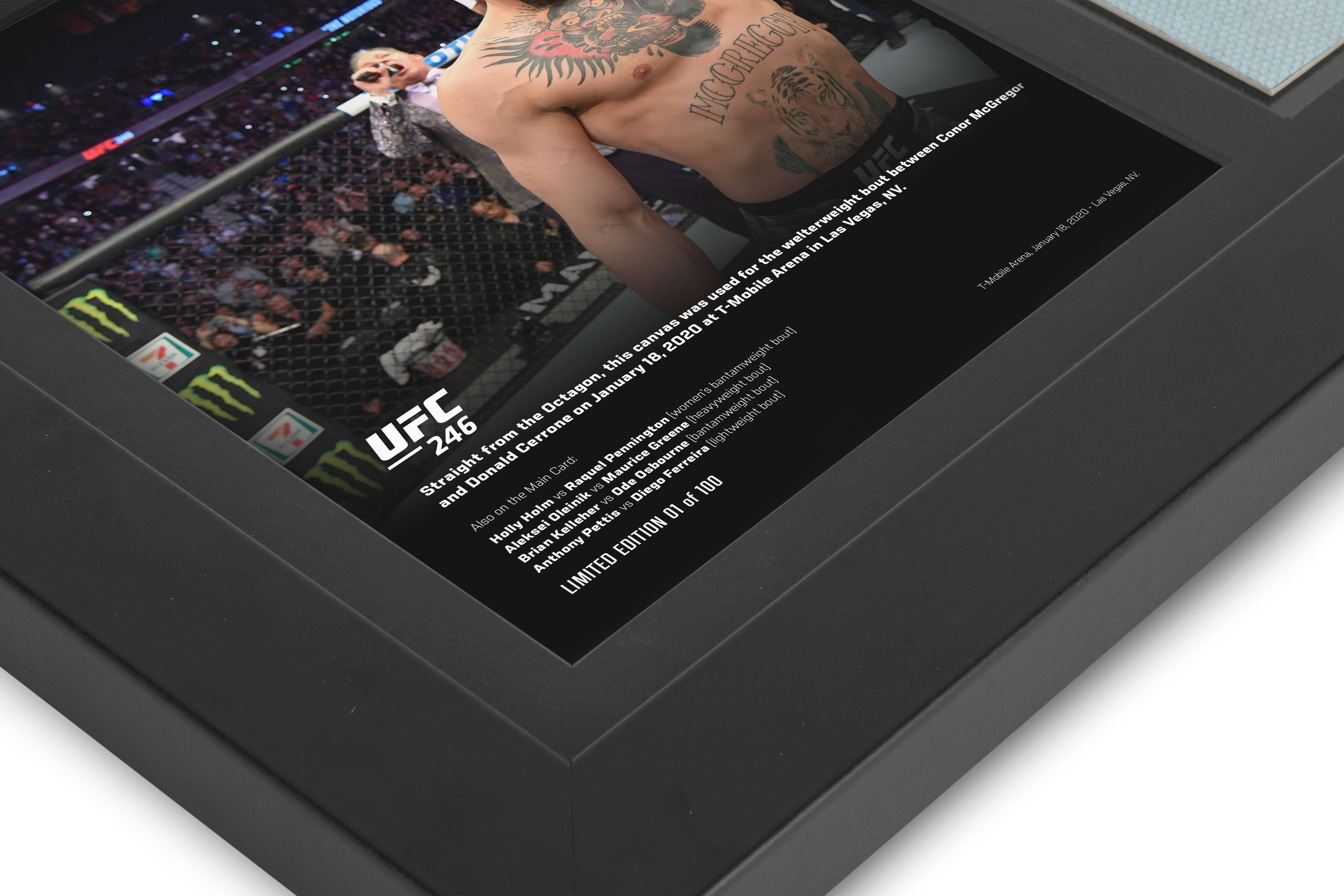 Conor McGregor Limited Edition UFC 246 Canvas & Photo