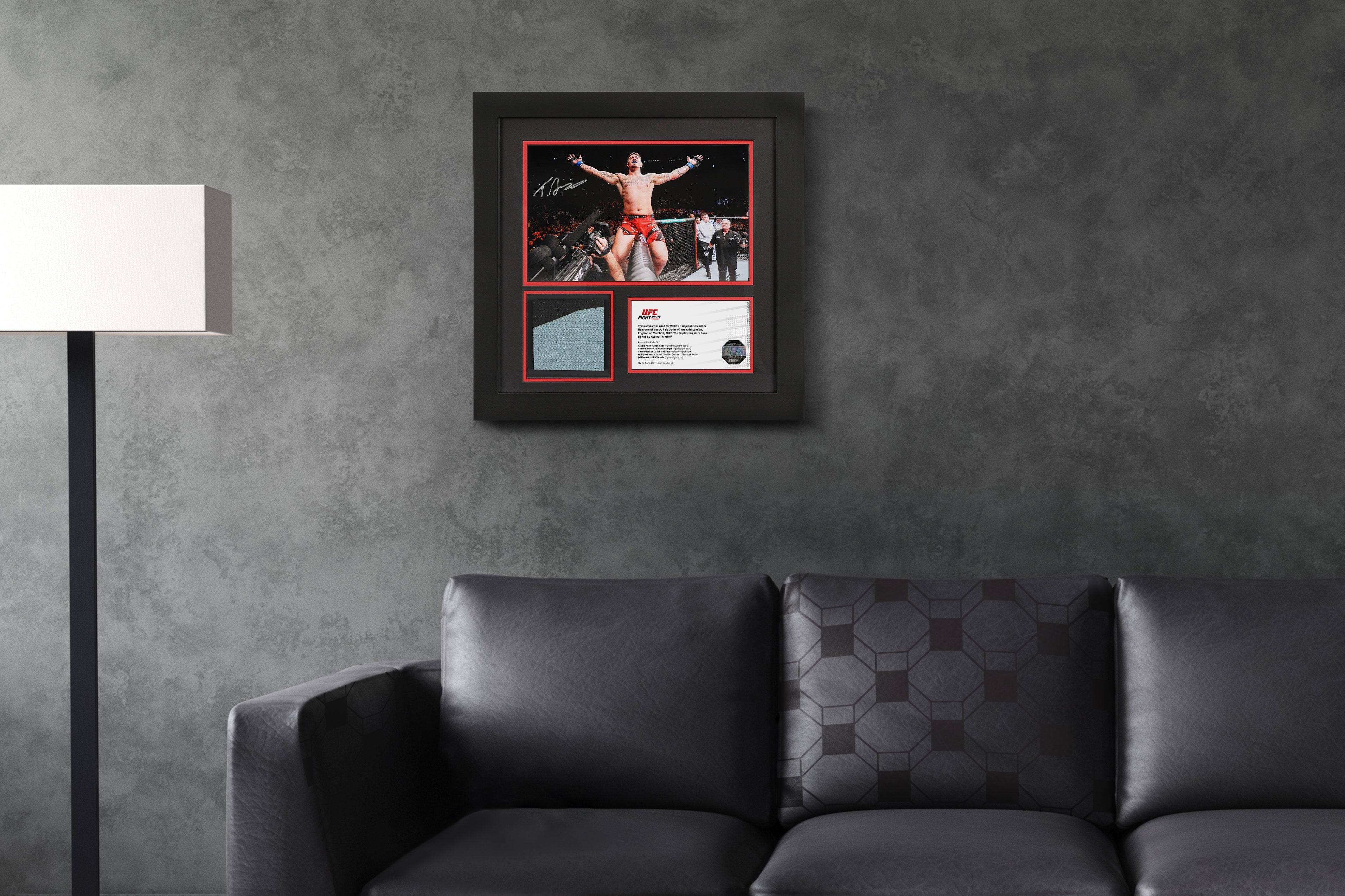 Tom Aspinall Signed Canvas & Photo - UFC Fight Night: Volkov vs Aspinall