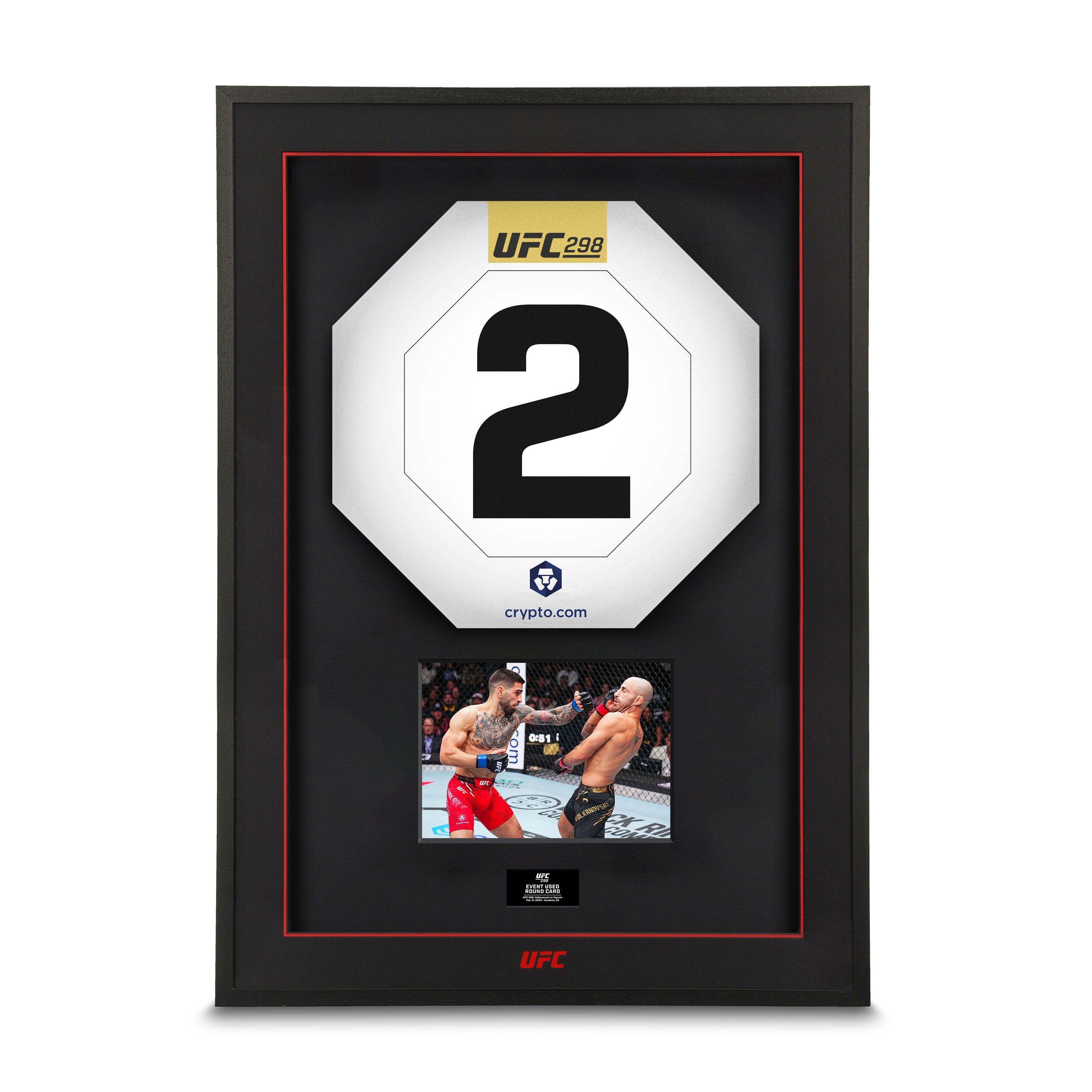 UFC 298 Event Used Round Card 1