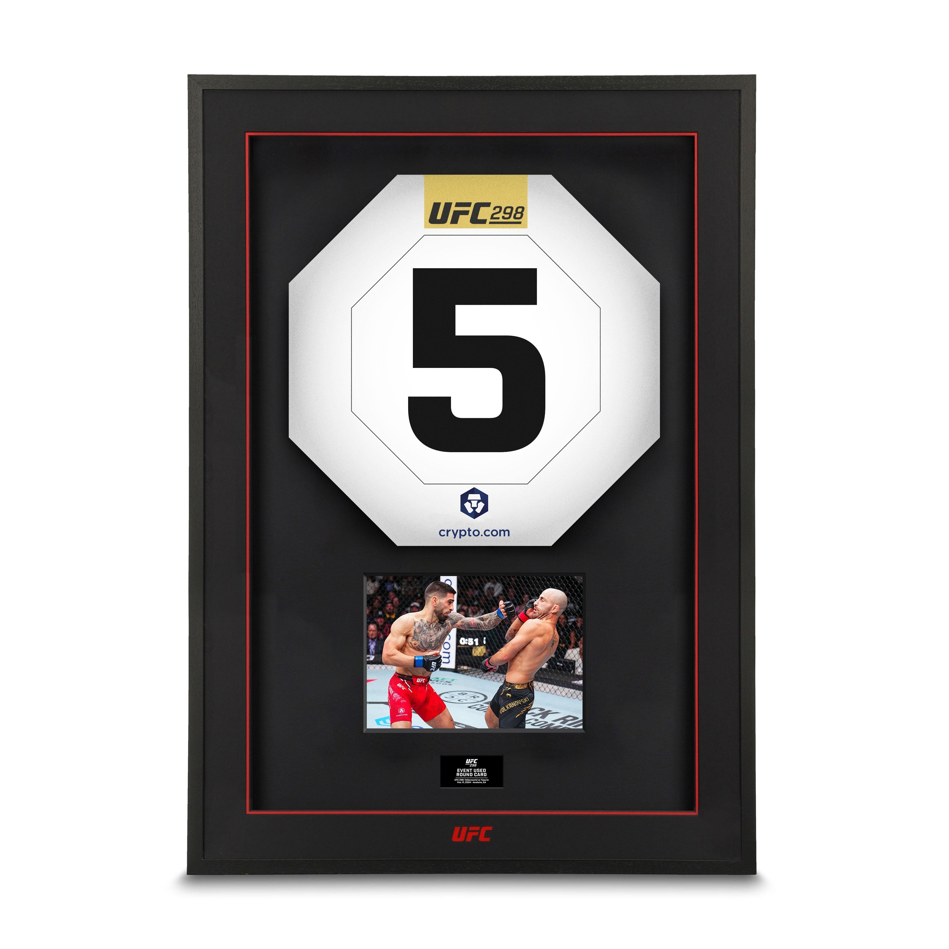 UFC 298 Event Used Round Card 1