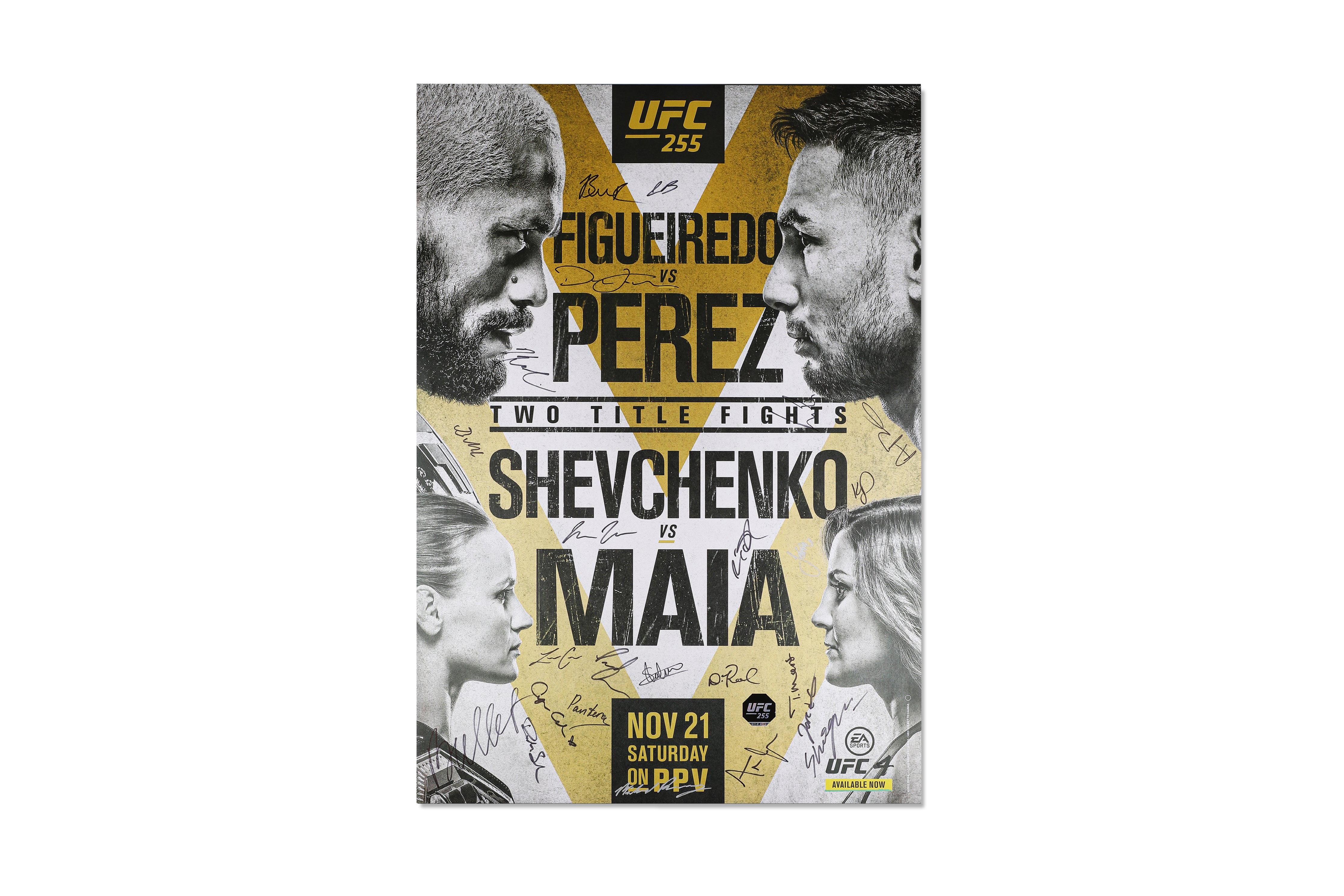 UFC 255: Figueiredo vs Perez Autographed Event Poster