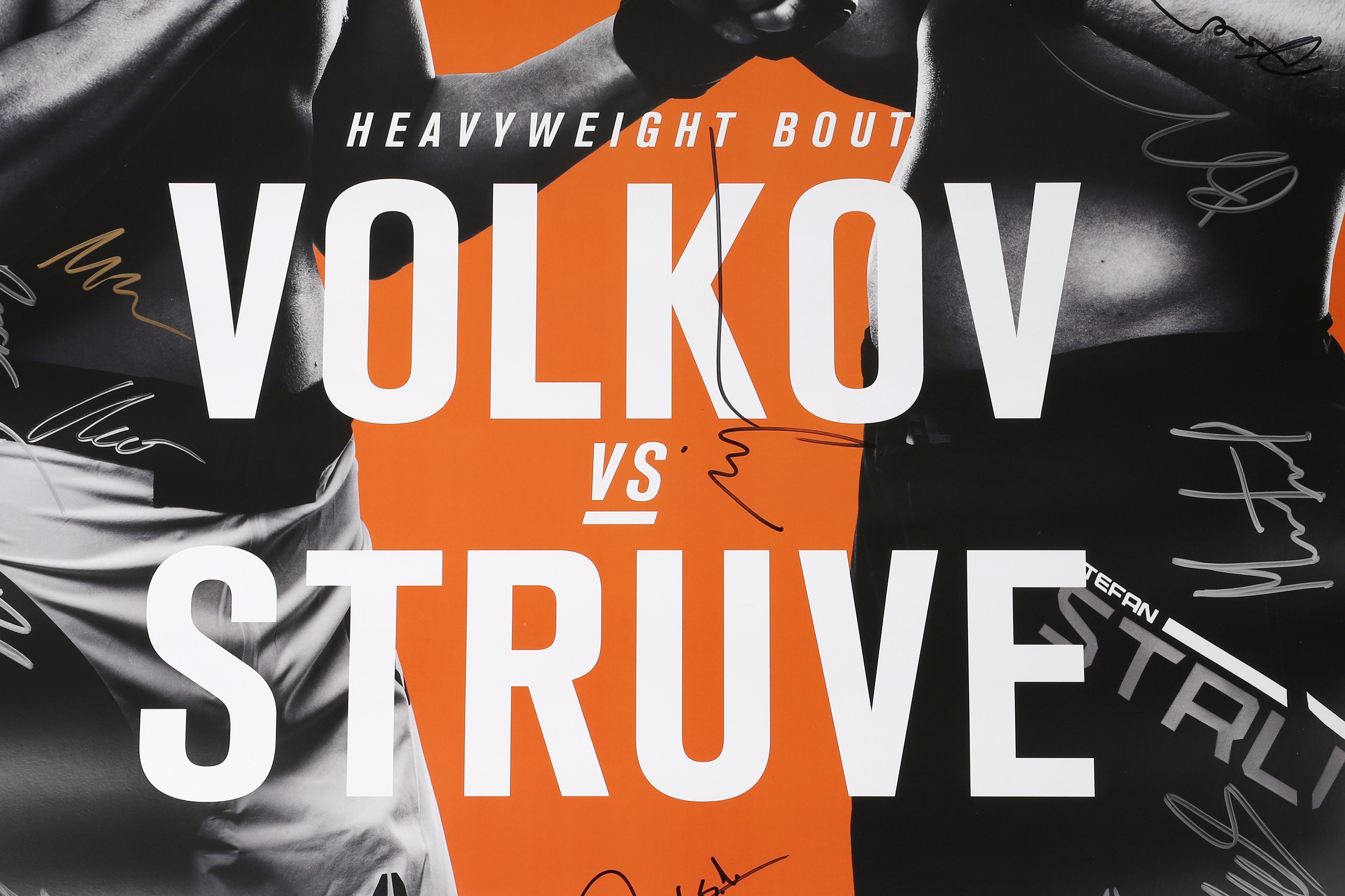 UFC Fight Night: Volkov vs Struve Autographed Event Poster