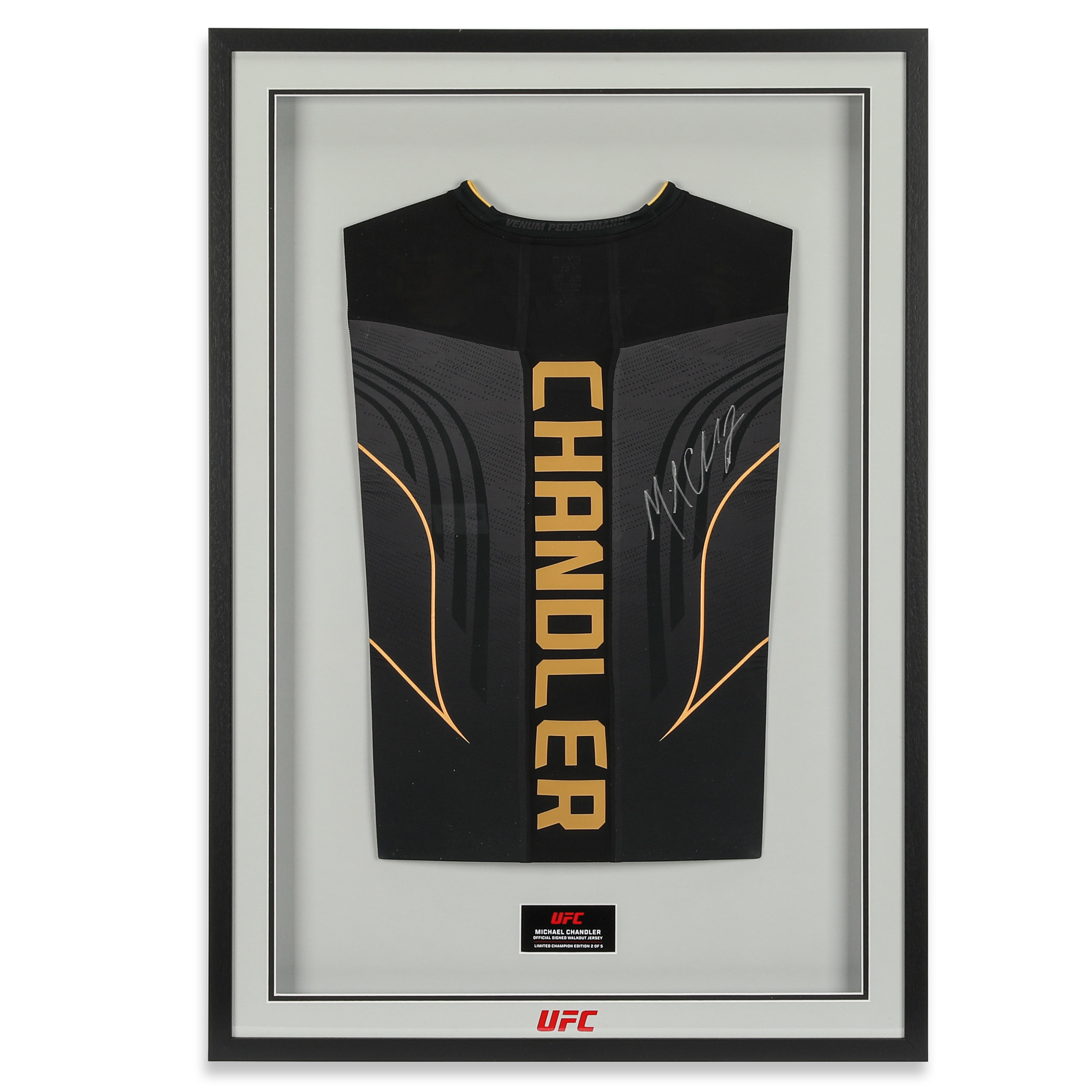 Michael Chandler Signed Black Venum Fight Night 2.0 Jersey