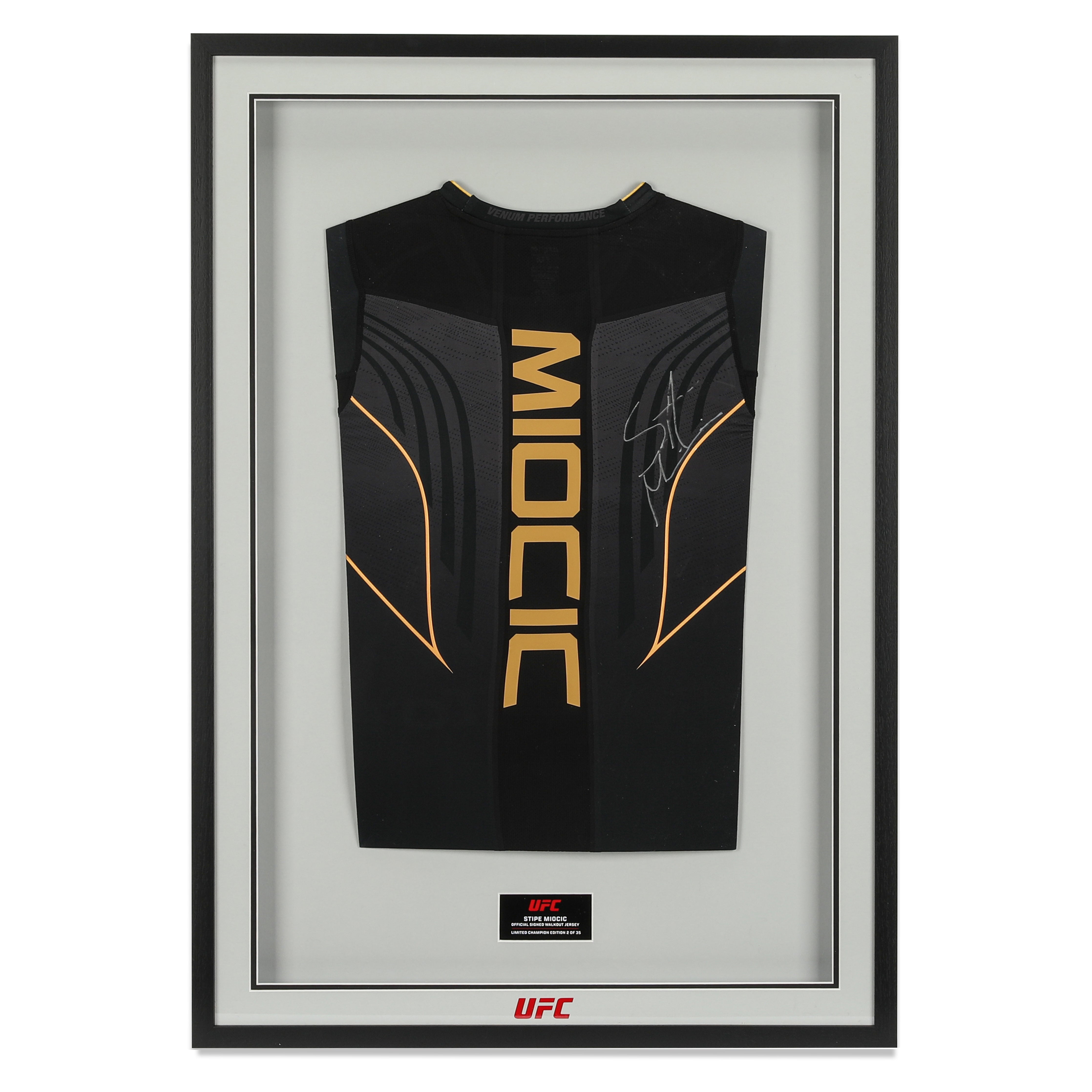 Stipe Miocic Signed Champion Venum Fight Night 2.0 Jersey