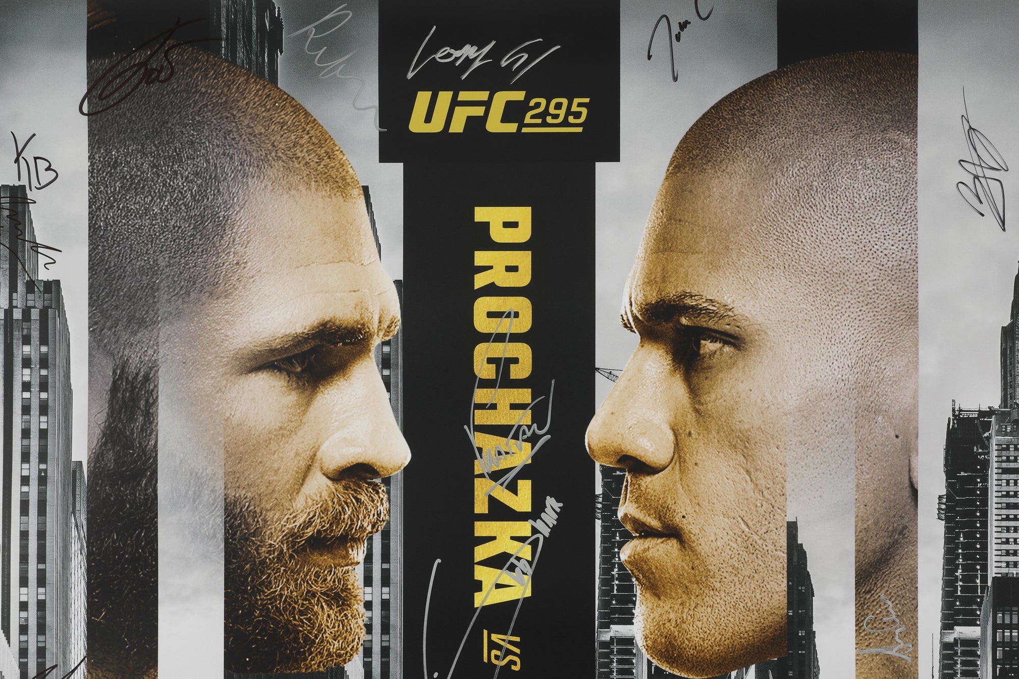 UFC 295: Prochazka vs Pereira Autographed Event Poster