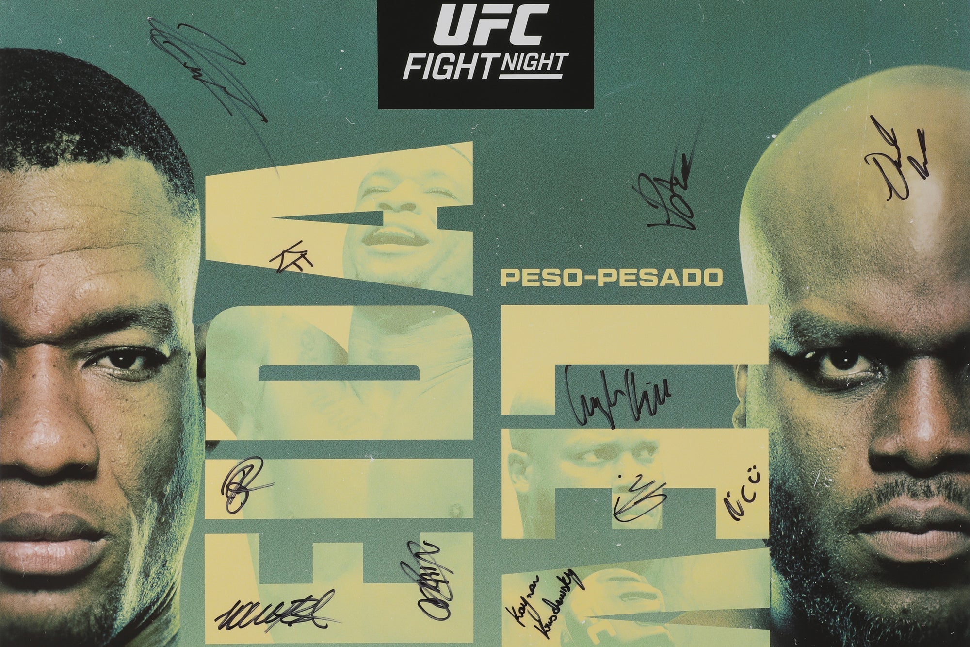 UFC Fight Night: Almeida vs Lewis Autographed Poster