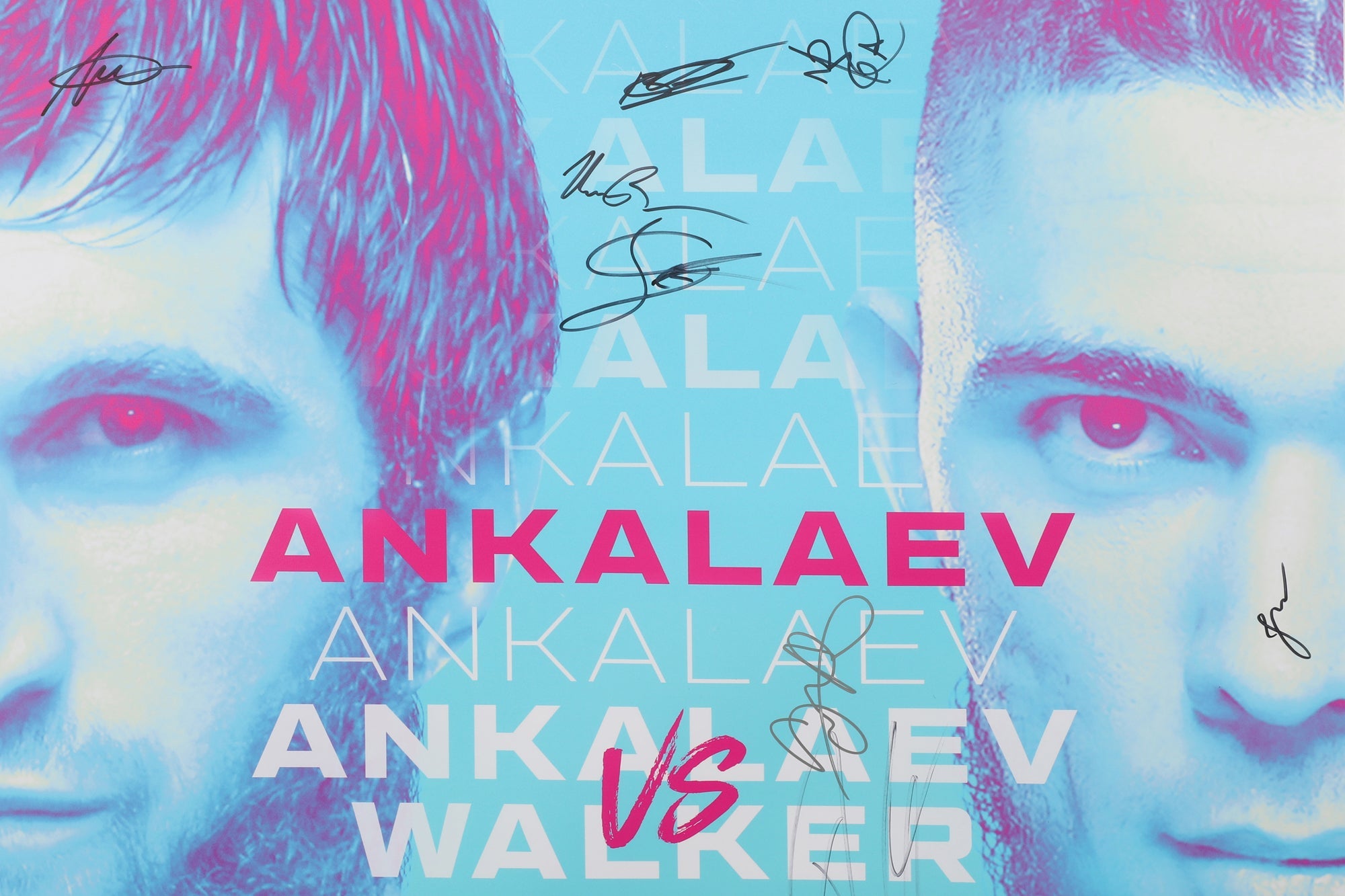 UFC Fight Night: Ankalaev vs Walker 2 Autographed Event Poster