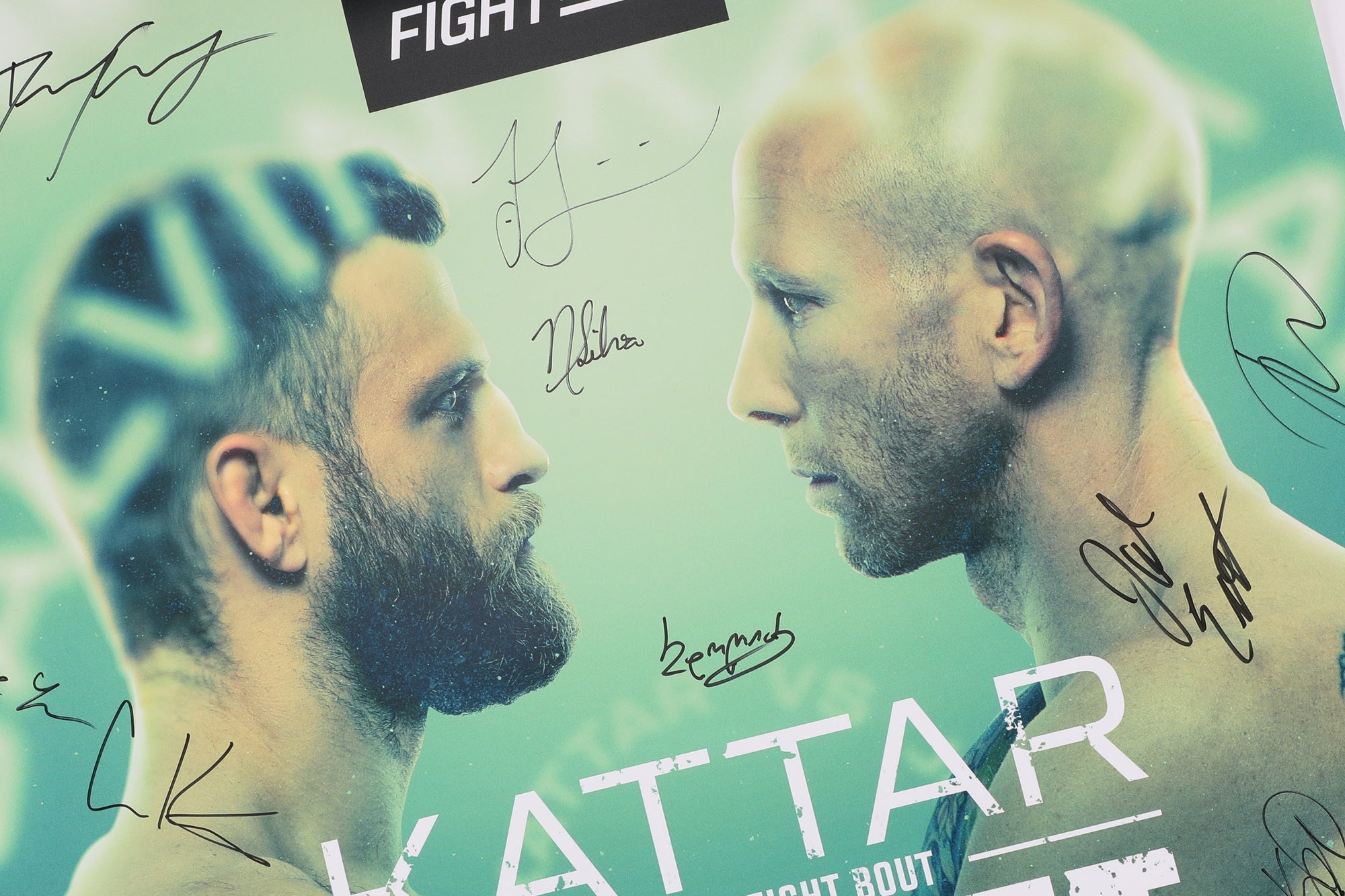 UFC Fight Night: Kattar vs Emmett Autographed Poster