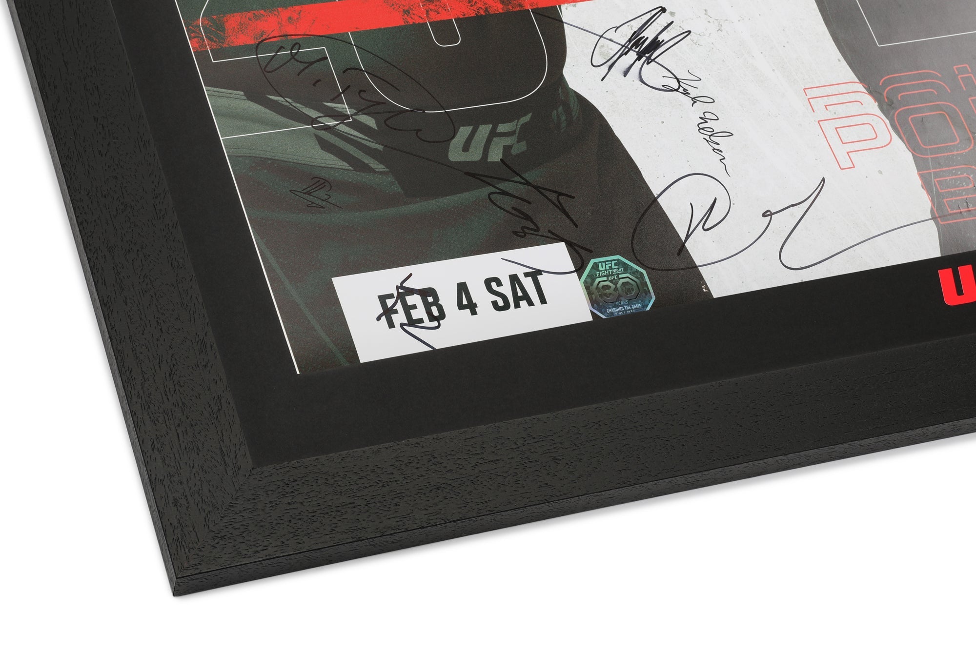 UFC Fight Night: Lewis vs Spivac Autographed Event Poster