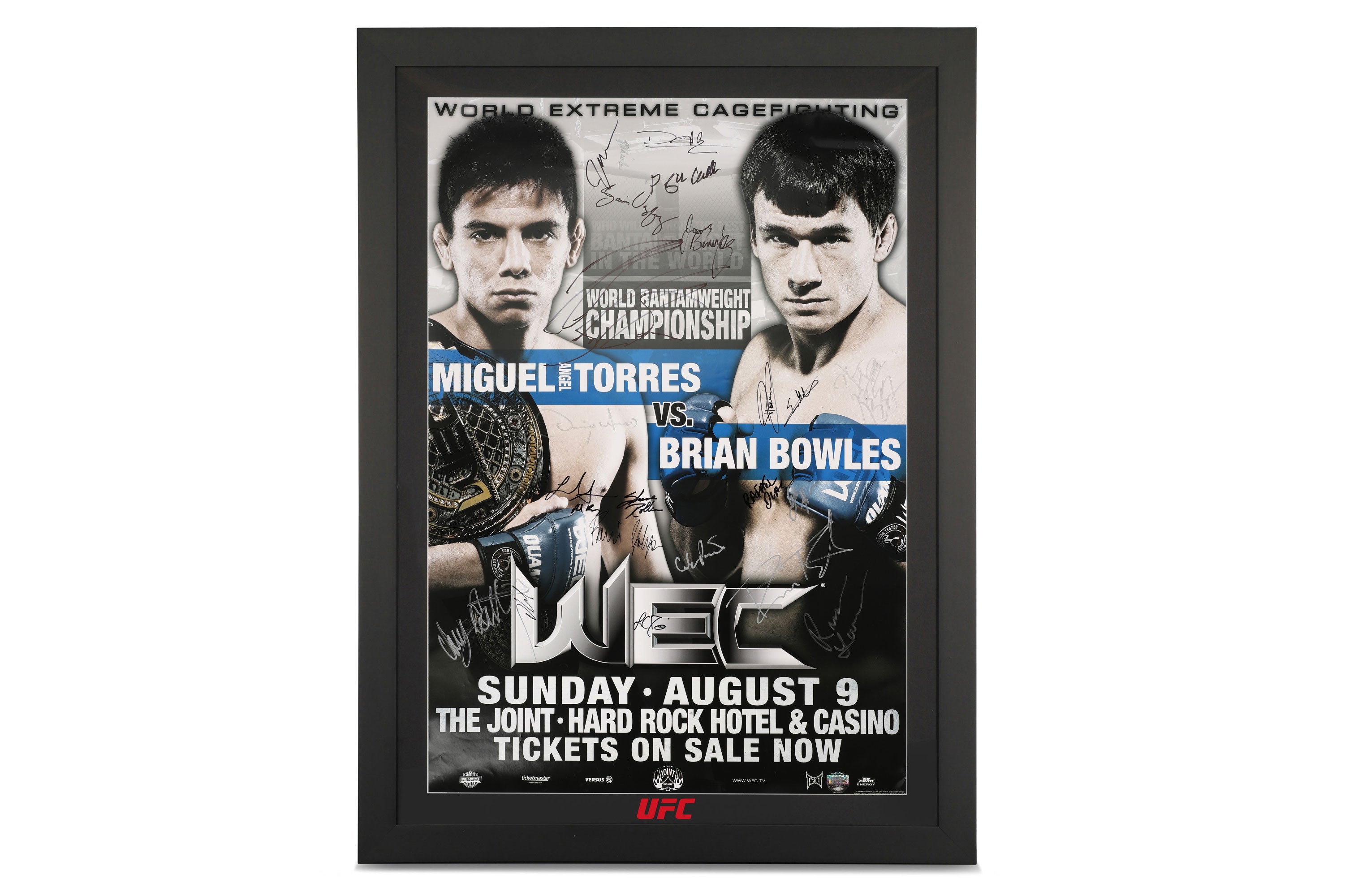 WEC 42: Torres vs Bowles Autographed Event Poster