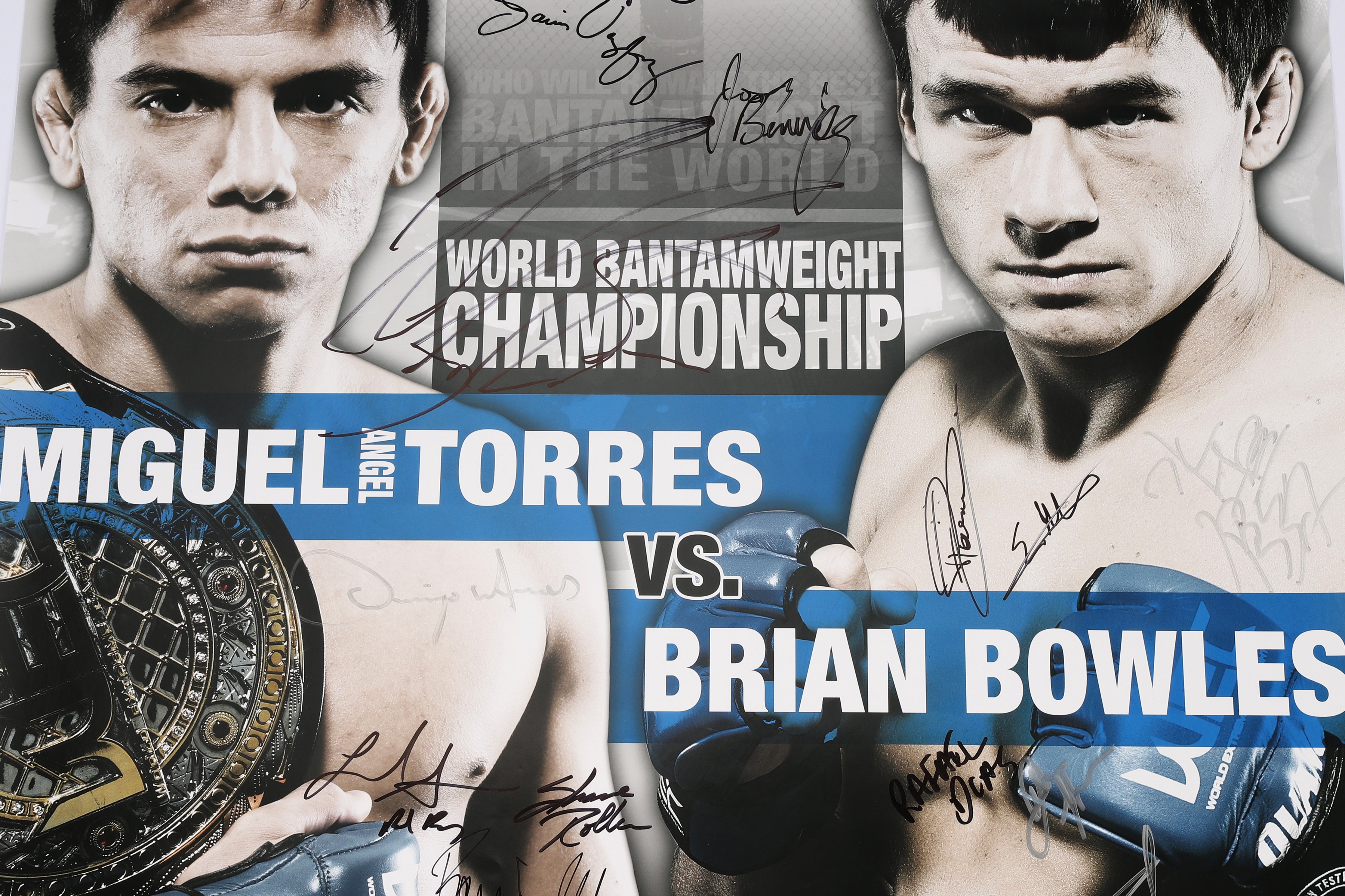 WEC 42: Torres vs Bowles Autographed Event Poster