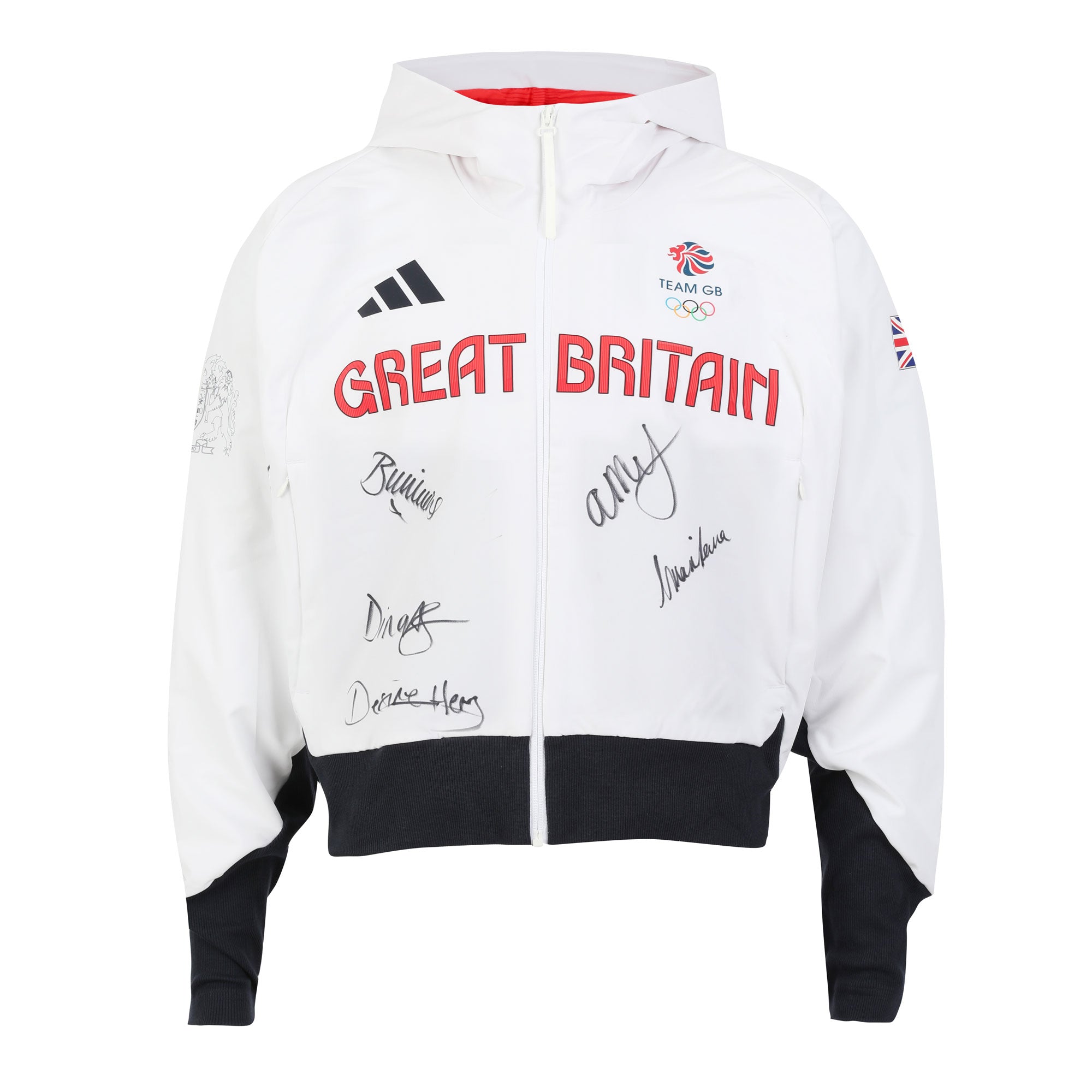 Team GB Womens 4x100m Relay Team Signed 2024 Paris Olympics Podium Jacket