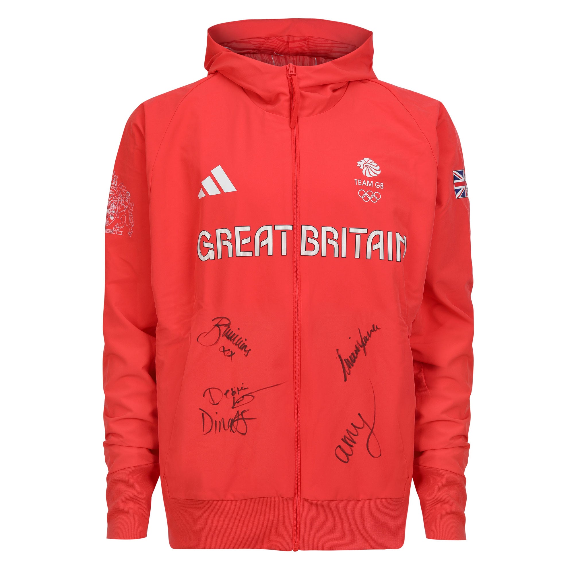 Team GB Womens 4x100m Relay Team Signed 2024 Paris Olympics Presentation Hoodie