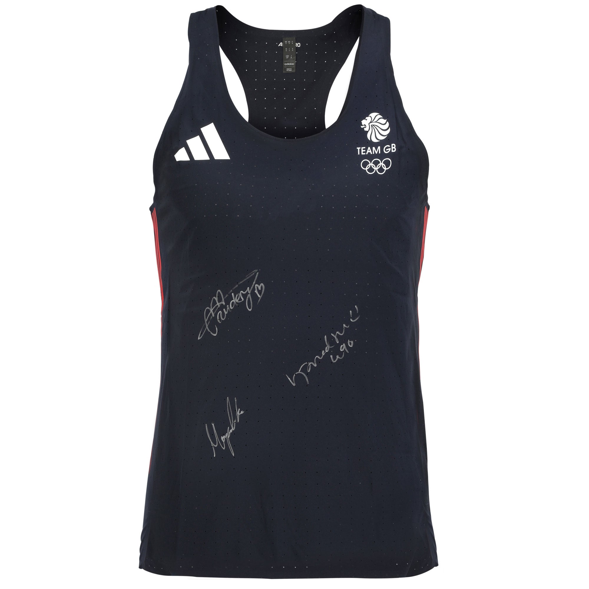 Team GB Womens Jumping Team Signed 2024 Paris Olympics Athletics Vest