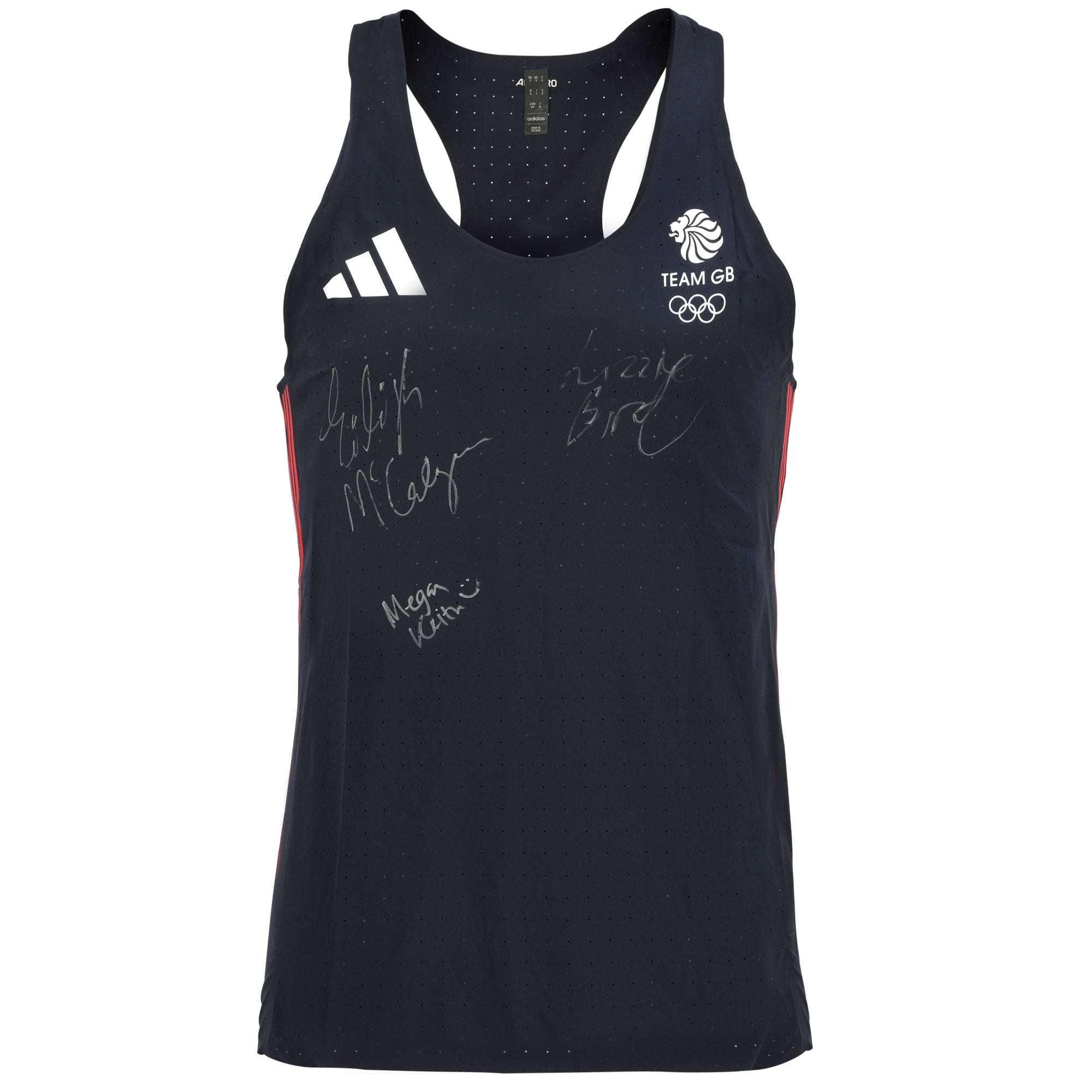 Team GB Womens Long Distance Running Team Signed 2024 Paris Olympics Athletics Vest