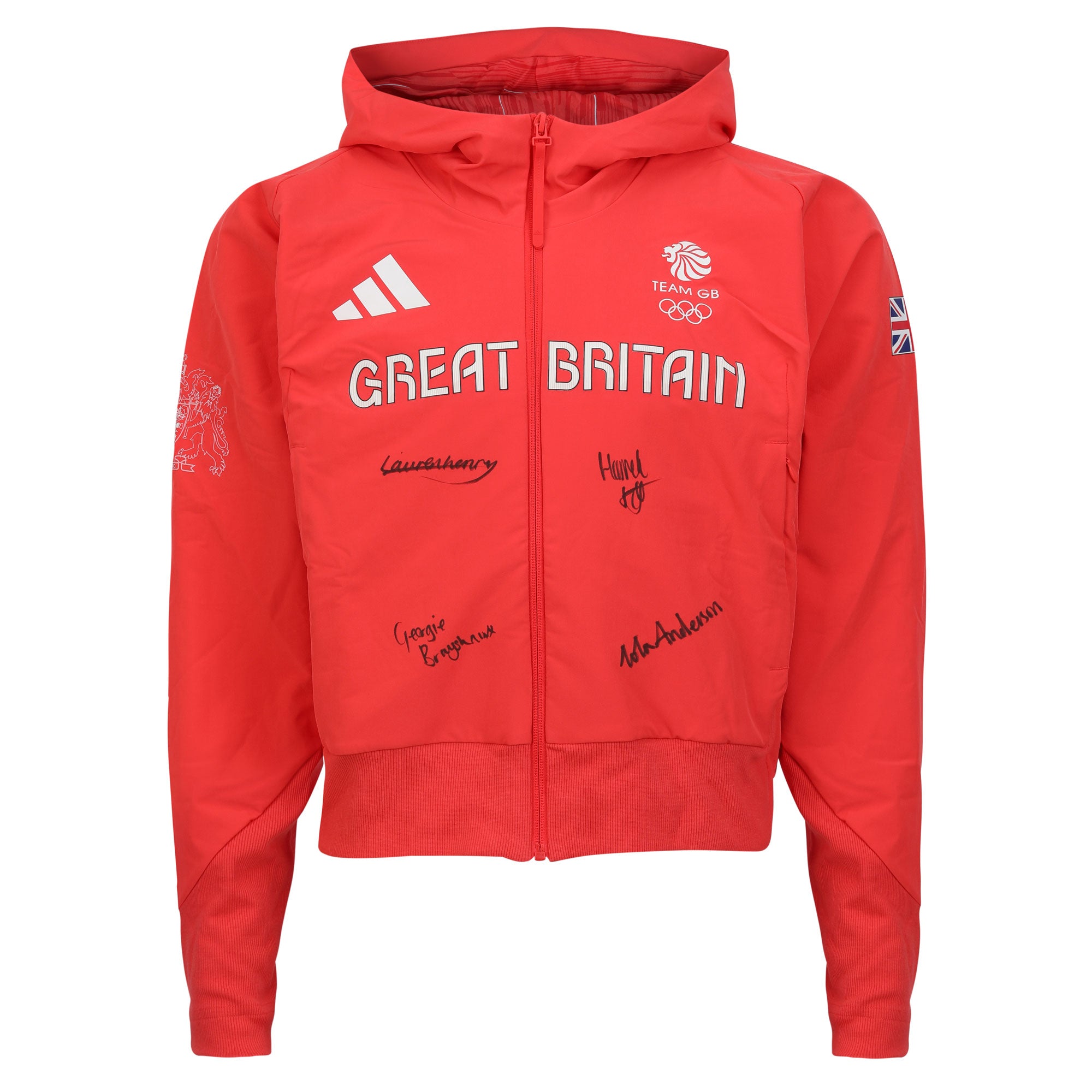 Team GB Womens Rowing Quad Sculls Signed 2024 Paris Olympics Presentation Hoodie