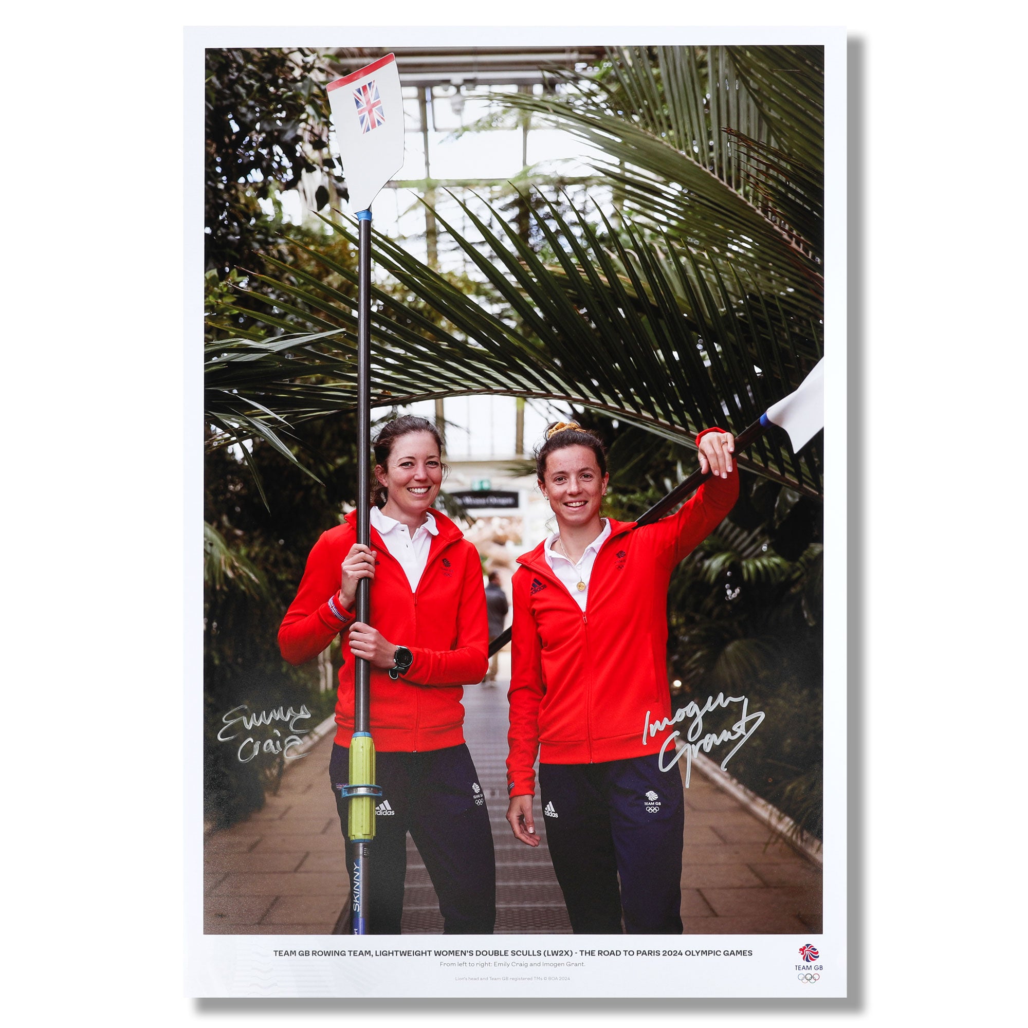 Team GB Womens Rowing Lightweight Double Sculls Road to the Paris 2024 Olympic Games Signed Photo