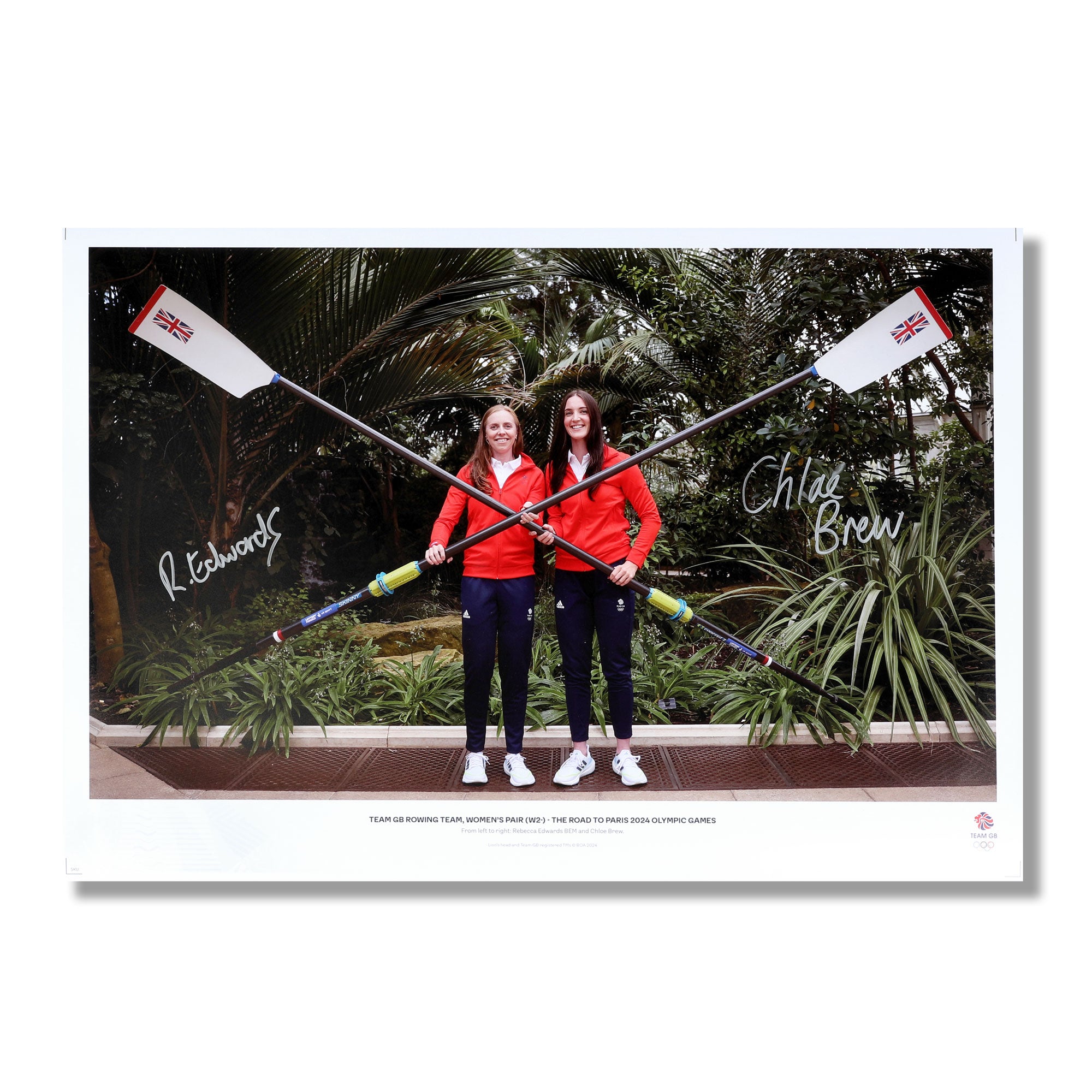 Team GB Womens Rowing Pair Road to the Paris 2024 Olympic Games Signed Photo