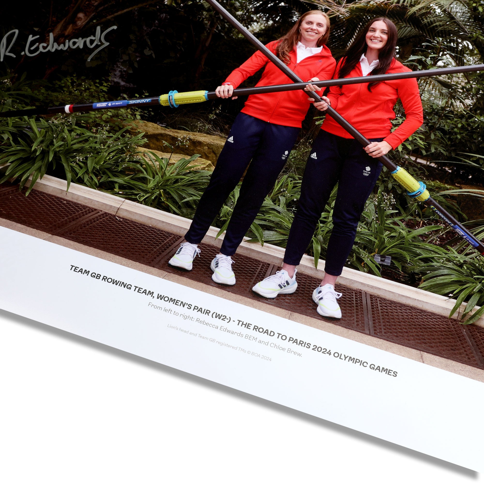 Team GB Womens Rowing Pair Road to the Paris 2024 Olympic Games Signed Photo