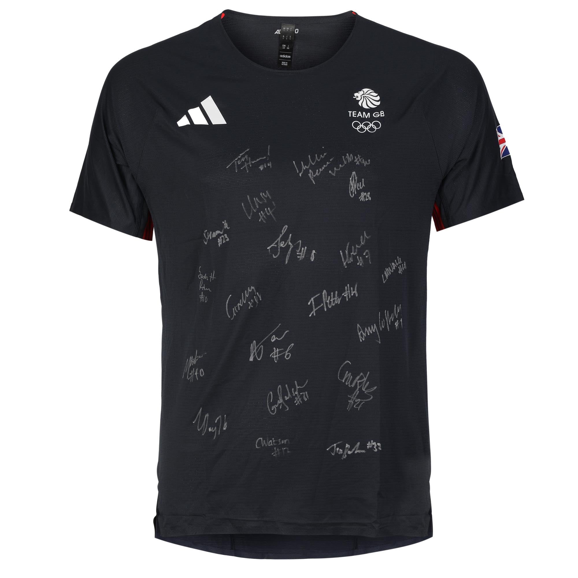 Team GB Women's Hockey Team Paris 2024 Olympic Games Signed Hockey Competition T-Shirt