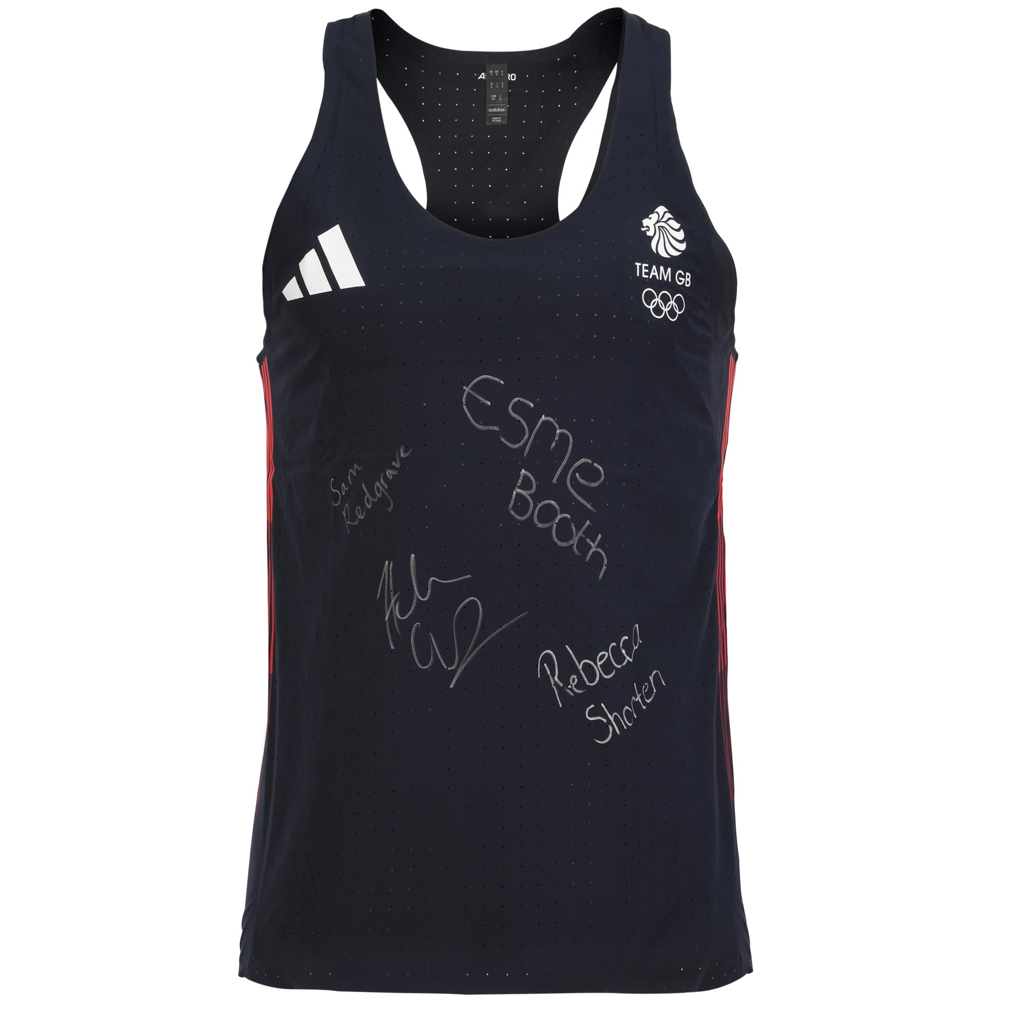 Team GB Womens Rowing 4 Signed 2024 Paris Olympics Athletic Vest