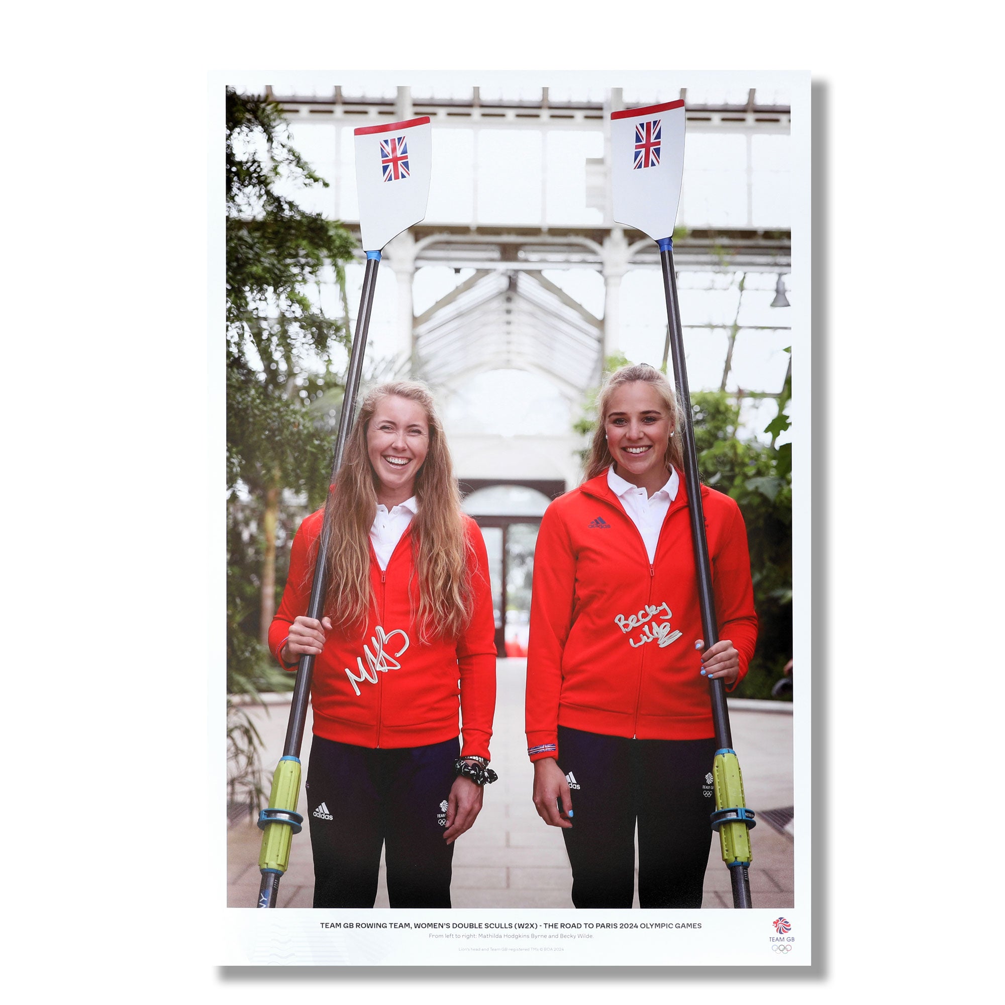 Team GB Womens Rowing Double Sculls Road to the Paris 2024 Olympic Games Signed Photo