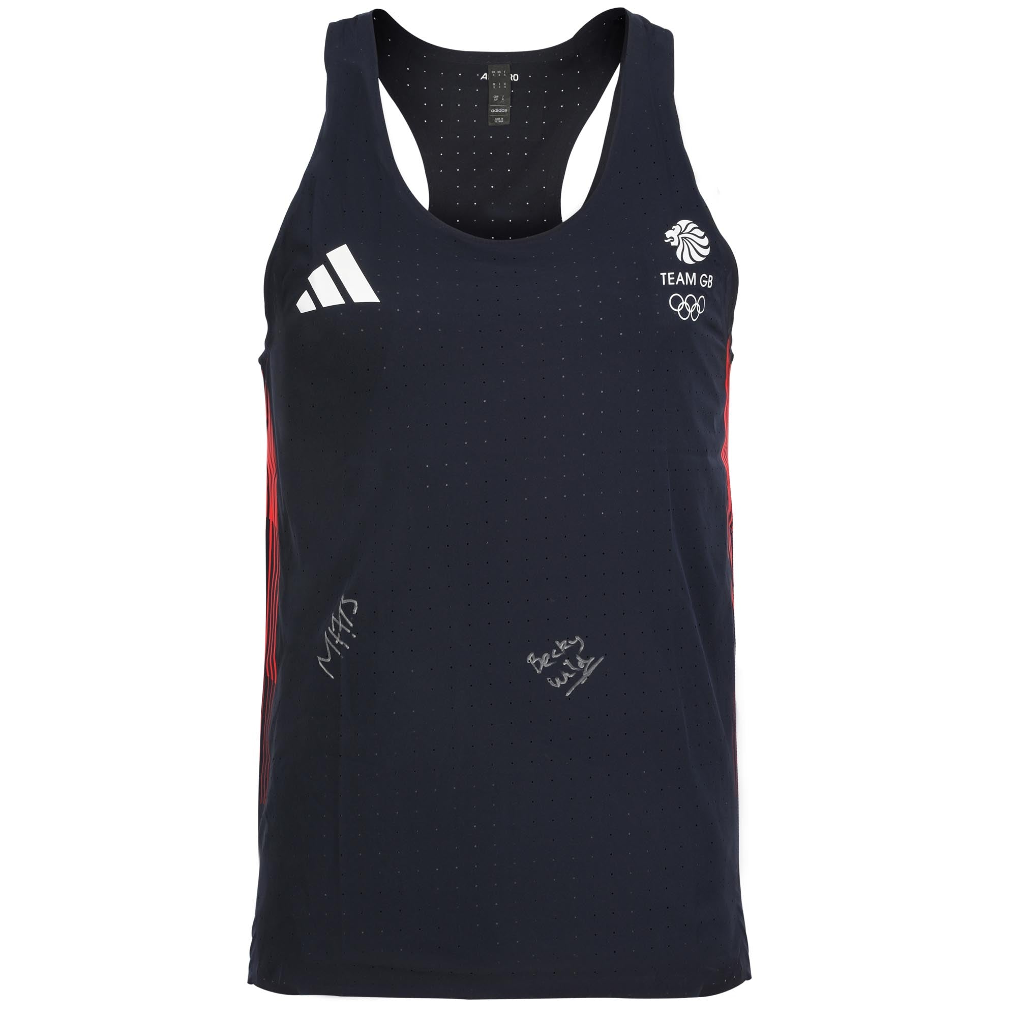 Team GB Womens Rowing Double Sculls Signed 2024 Paris Olympics Athletic Vest