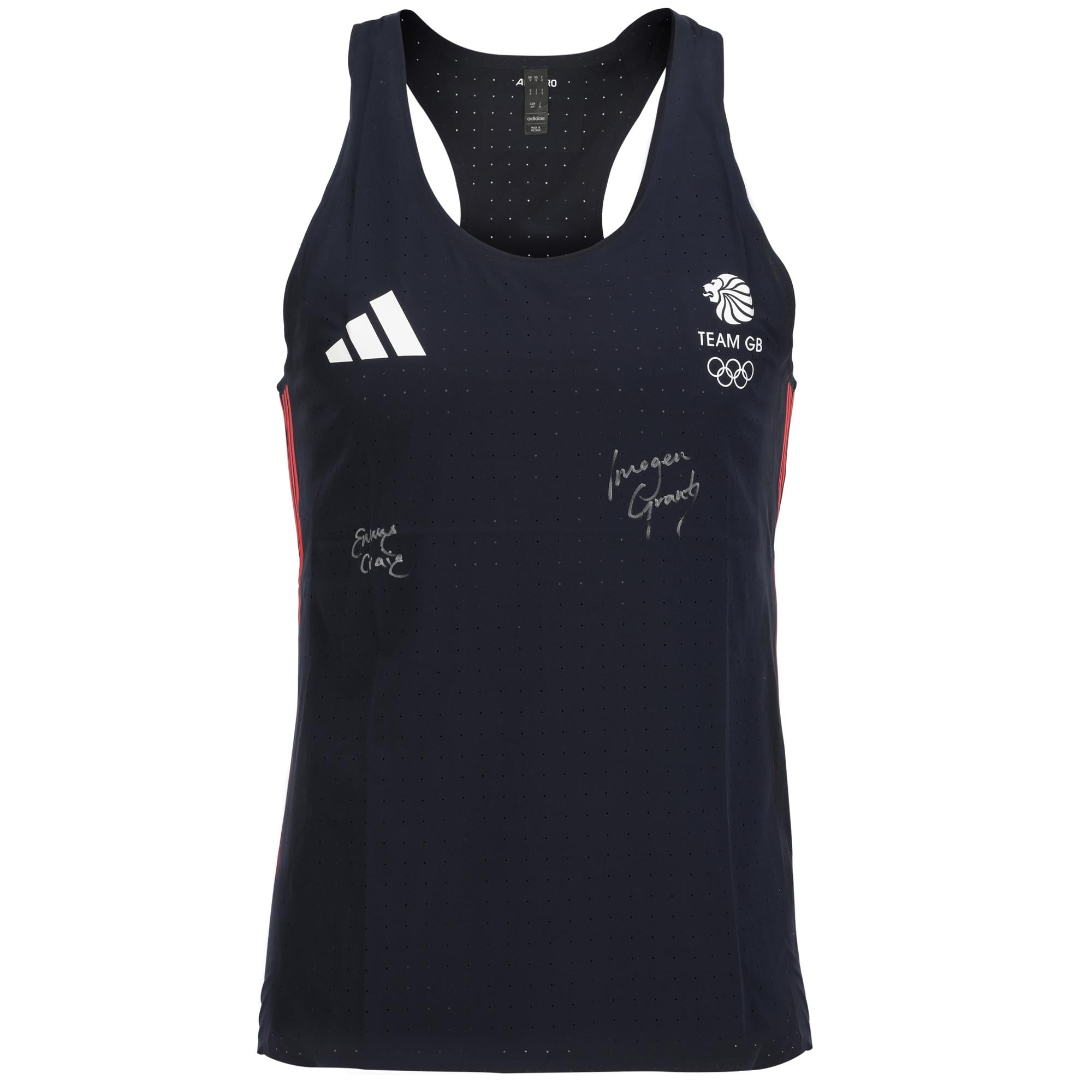 Team GB Womens Rowing Lightweight Double Sculls Signed 2024 Paris Olympics Athletic Vest