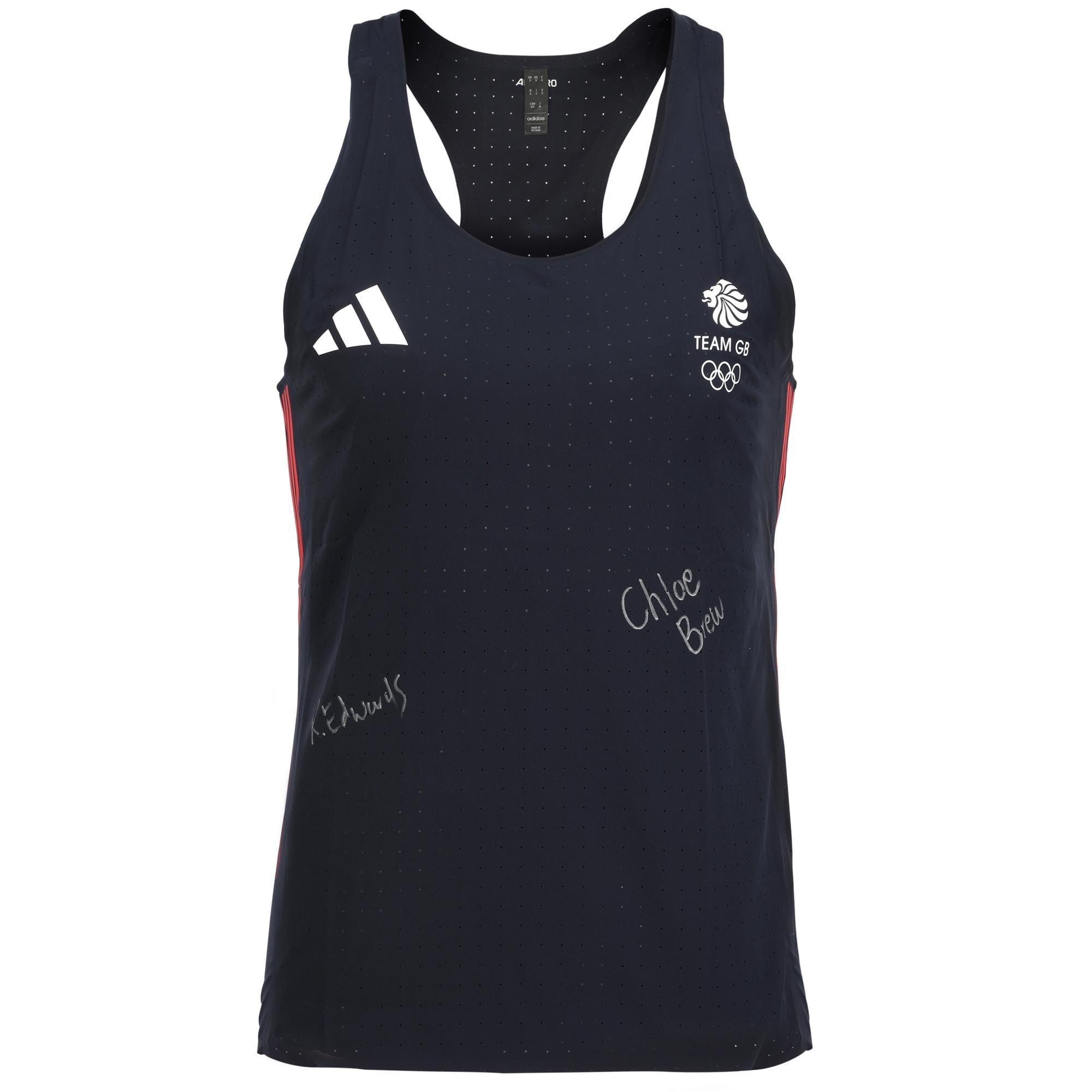 Team GB Womens Rowing Pair Signed 2024 Paris Olympics Athletic Vest