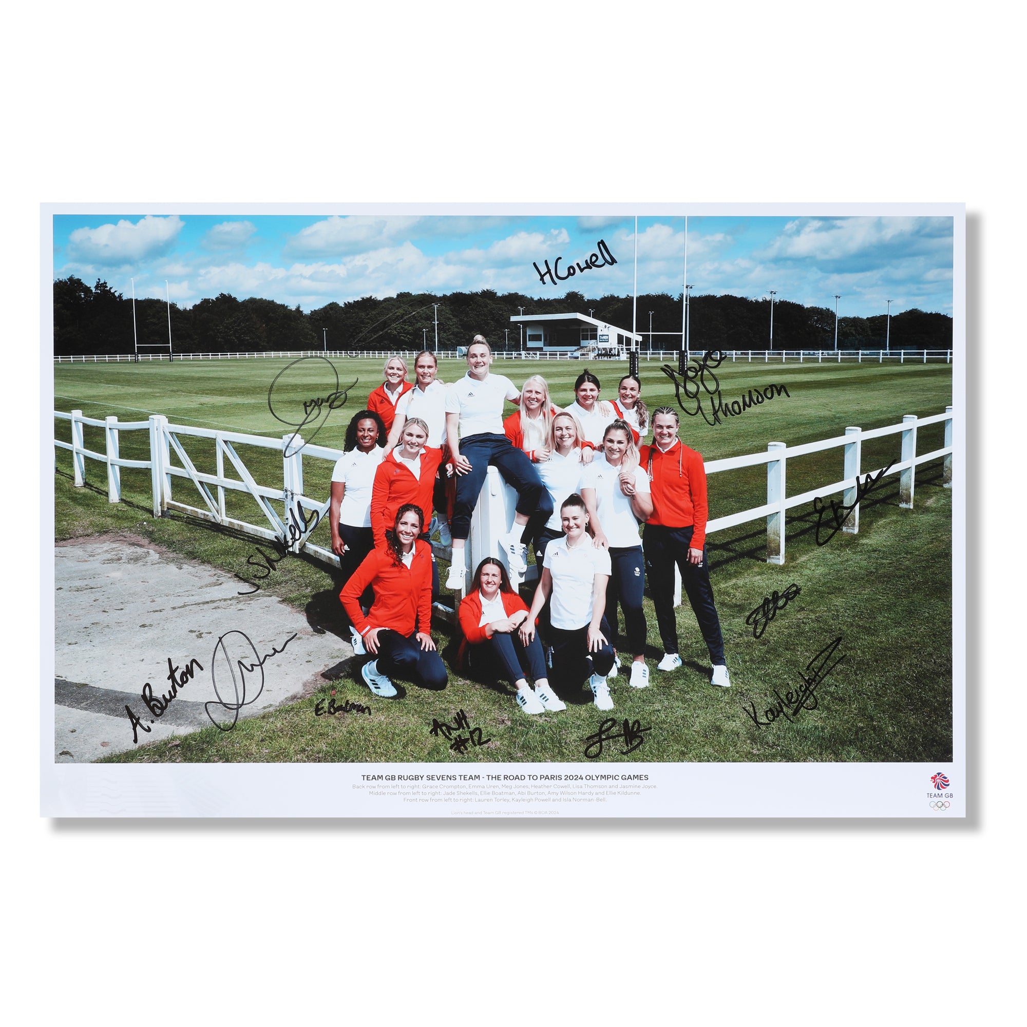 Team GB Women’s Rugby 7's Road to the Paris 2024 Olympic Games Signed Photo