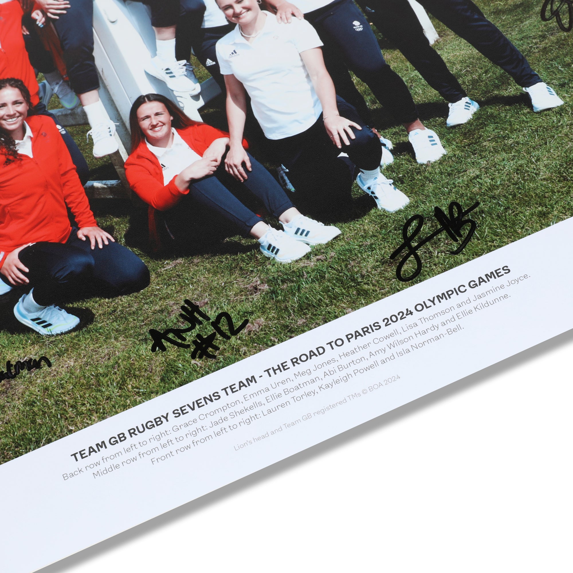 Team GB Women’s Rugby 7's Road to the Paris 2024 Olympic Games Signed Photo