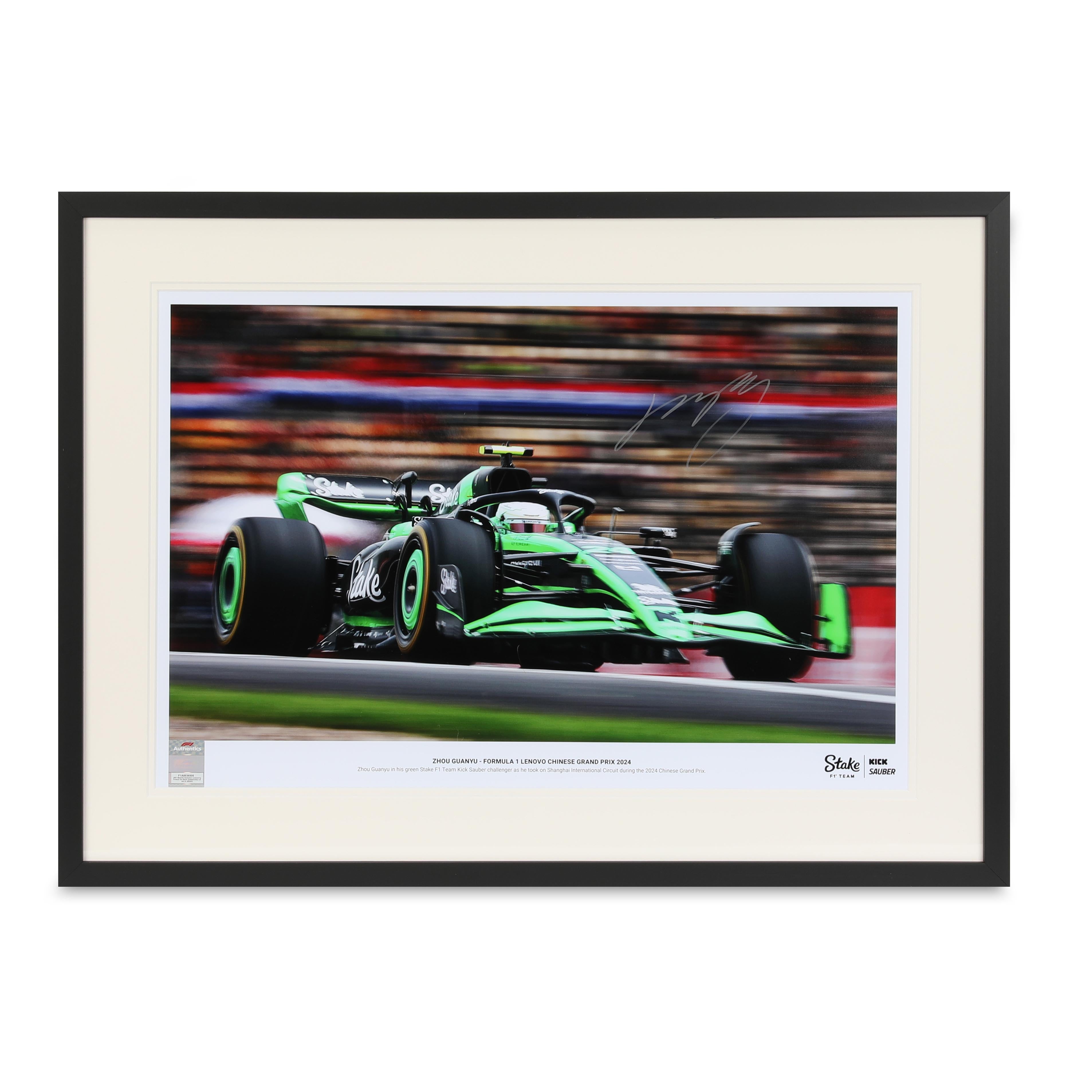 Zhou Guanyu 2024 Signed Photo – Chinese GP