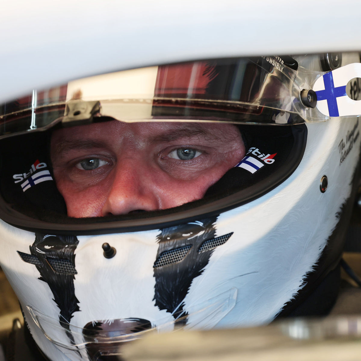 F1® Fans Can Meet Valtteri Bottas by Winning 'Nigel the Badger' Helmet at Auction - image 3 of 4