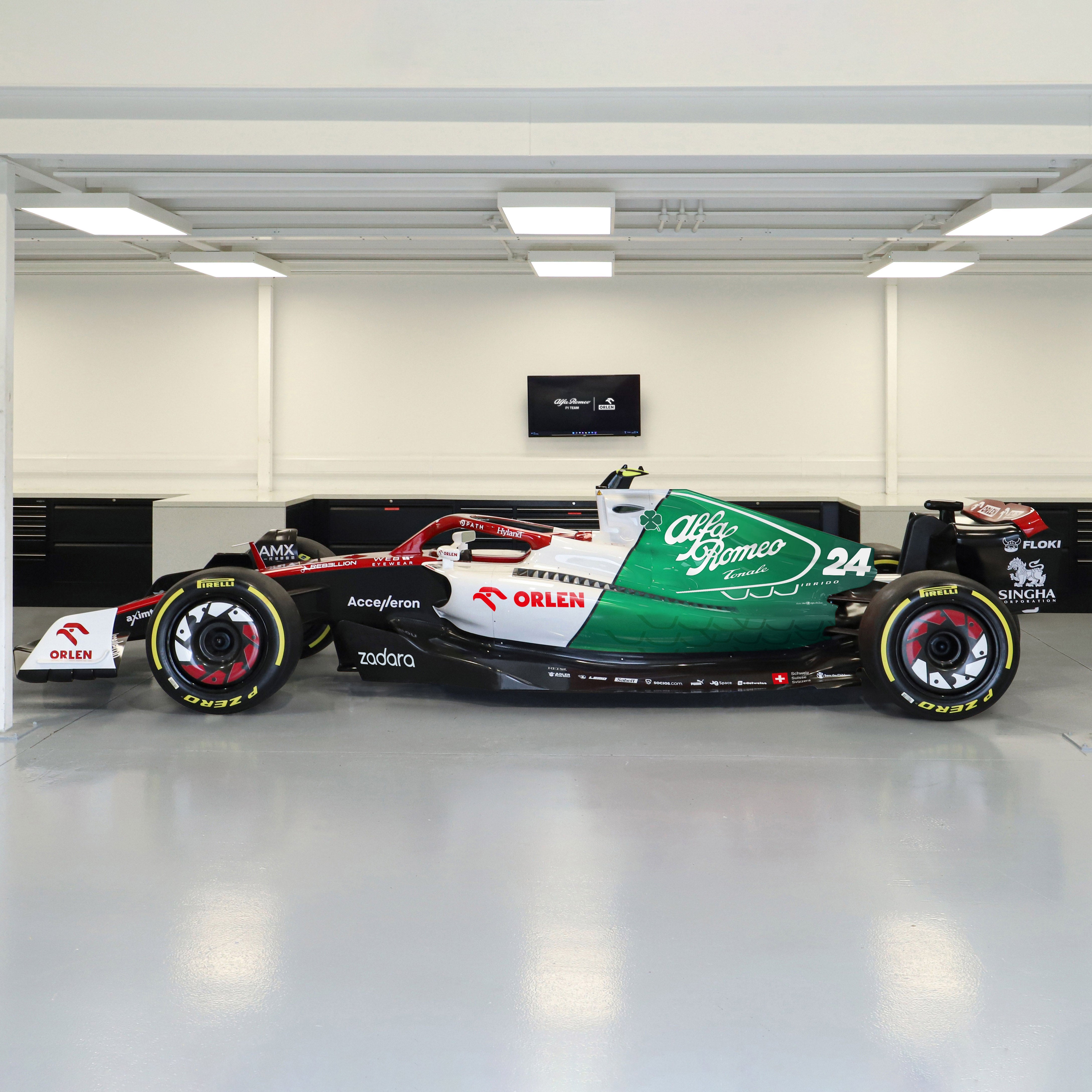 2022 Alfa Romeo F1 Team ORLEN Official Show Car Azerbaijan GP Livery