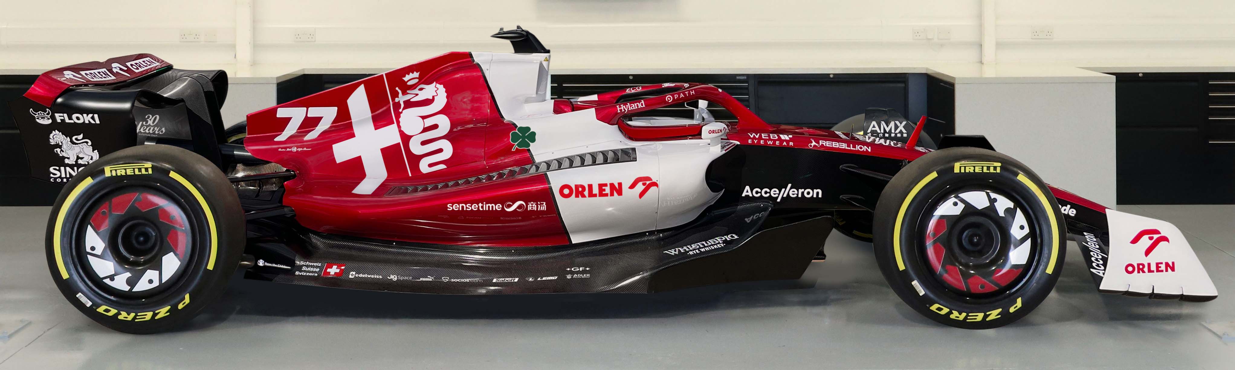 2022 Alfa Romeo F1 Team Orlen Italian Grand Prix Livery C42 Official Show Car
