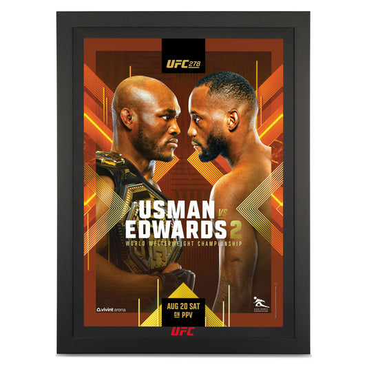 UFC 278: Usman vs Edwards 2 Autographed Event Poster