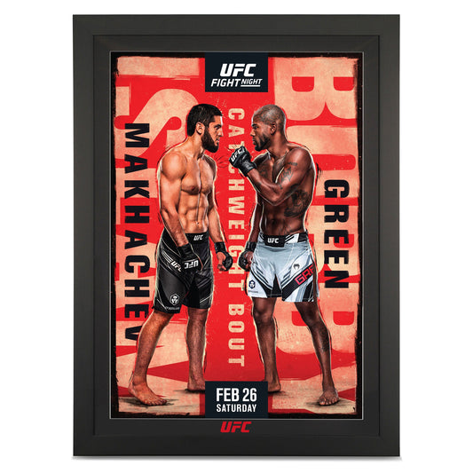 UFC Fight Night: Makhachev vs Green Autographed Poster