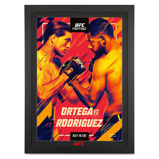 UFC Fight Night: Ortega vs Rodriguez Autographed Event Poster