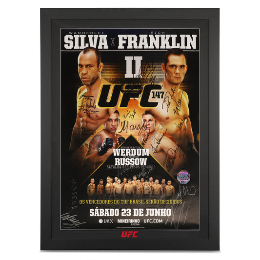 UFC 147: Silva vs Franklin 2 Autographed Event Poster