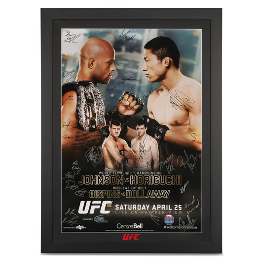 UFC 186: Johnson vs Horiguchi Autographed Event Poster