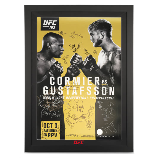 UFC 192: Cormier vs Gustafsson Autographed Event Poster