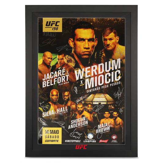 UFC 198: Werdum vs Miocic Autographed Event Poster